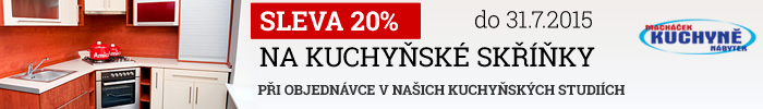 Akce na kuchyně na míru - 20% sleva z kuchyňských skříněk