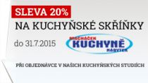 Akce na kuchyně na míru - 20% sleva z kuchyňských skříněk