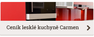 Ceník lesklé kuchyně na míru Carmen