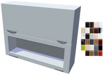Lesklý dvojitý výklop Carmen vitrína 100 cm