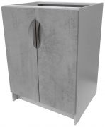 Kuchyňská skříňka spodní 60 cm barva beton korpus šedý