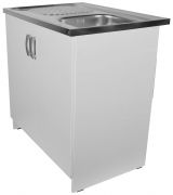 Kuchyňská skříňka s dřezem bílá 80 cm