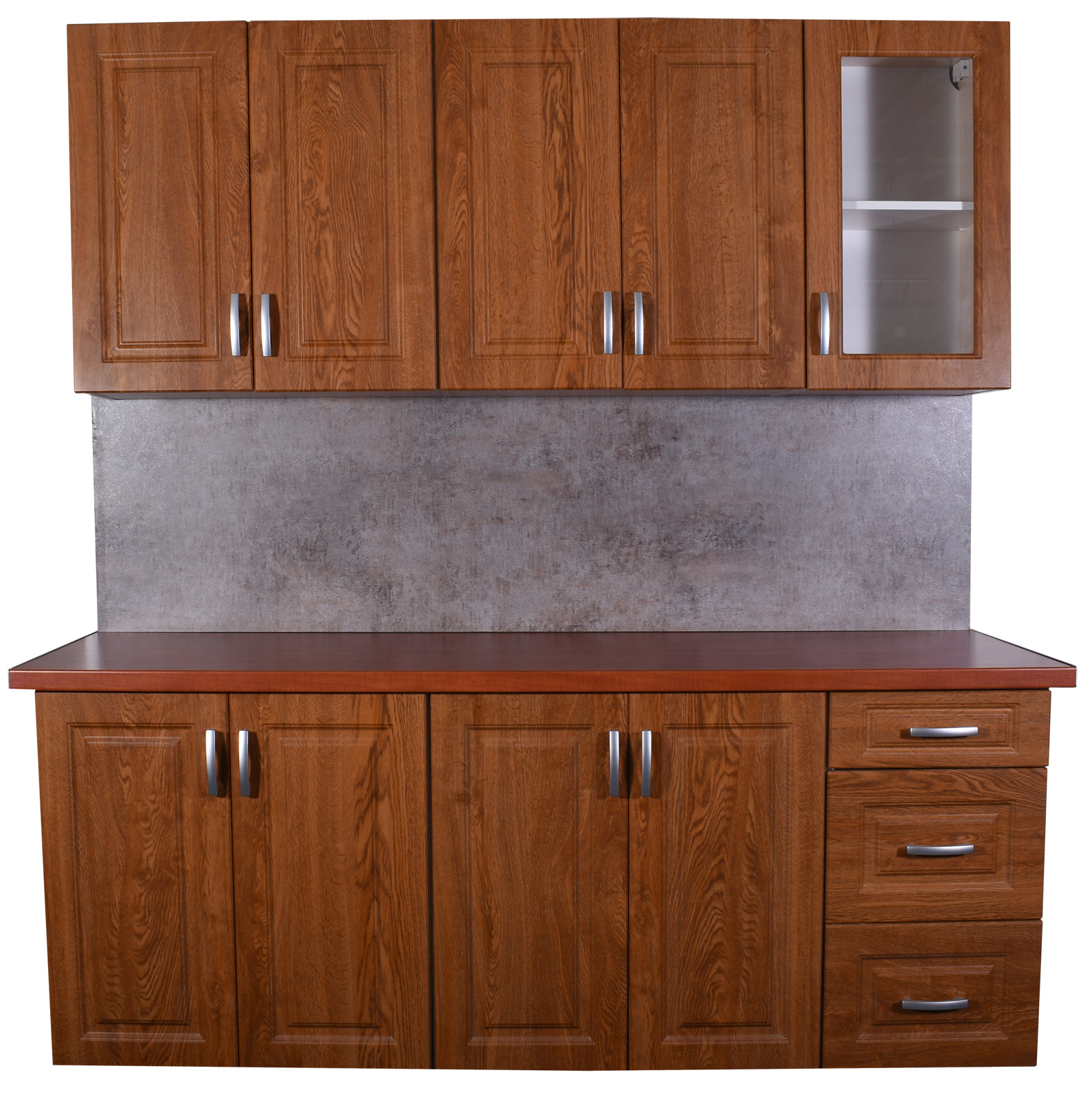 Kuchyňská linka 180 cm barva dub vinný výprodej