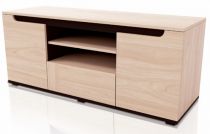 Smontovaný televizní stolek Malcolm 10 barva dub sonoma 128 cm