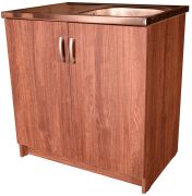 Dřezová skříňka 80 cm barva ořech s dřezem