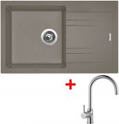 Sinks LINEA 780 N Truffle+VITALIA